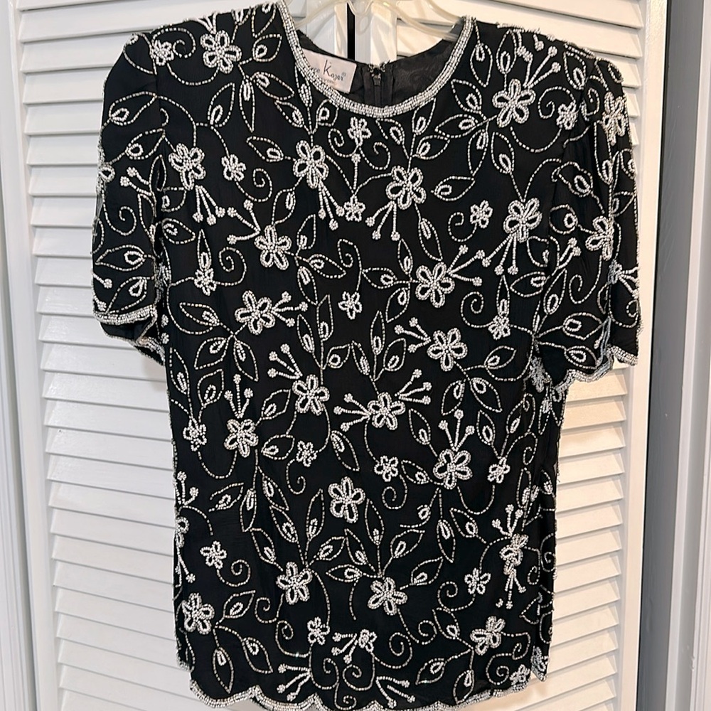 Vintage Beaded Blouse